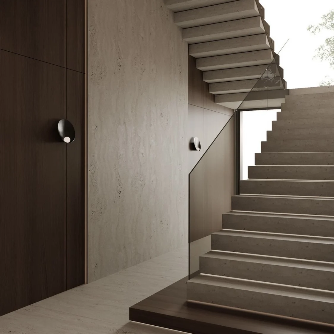 Rising Commercial Customized Floating Straight Stairs Modern Wooden Staircase Interior Stair with Factory Price