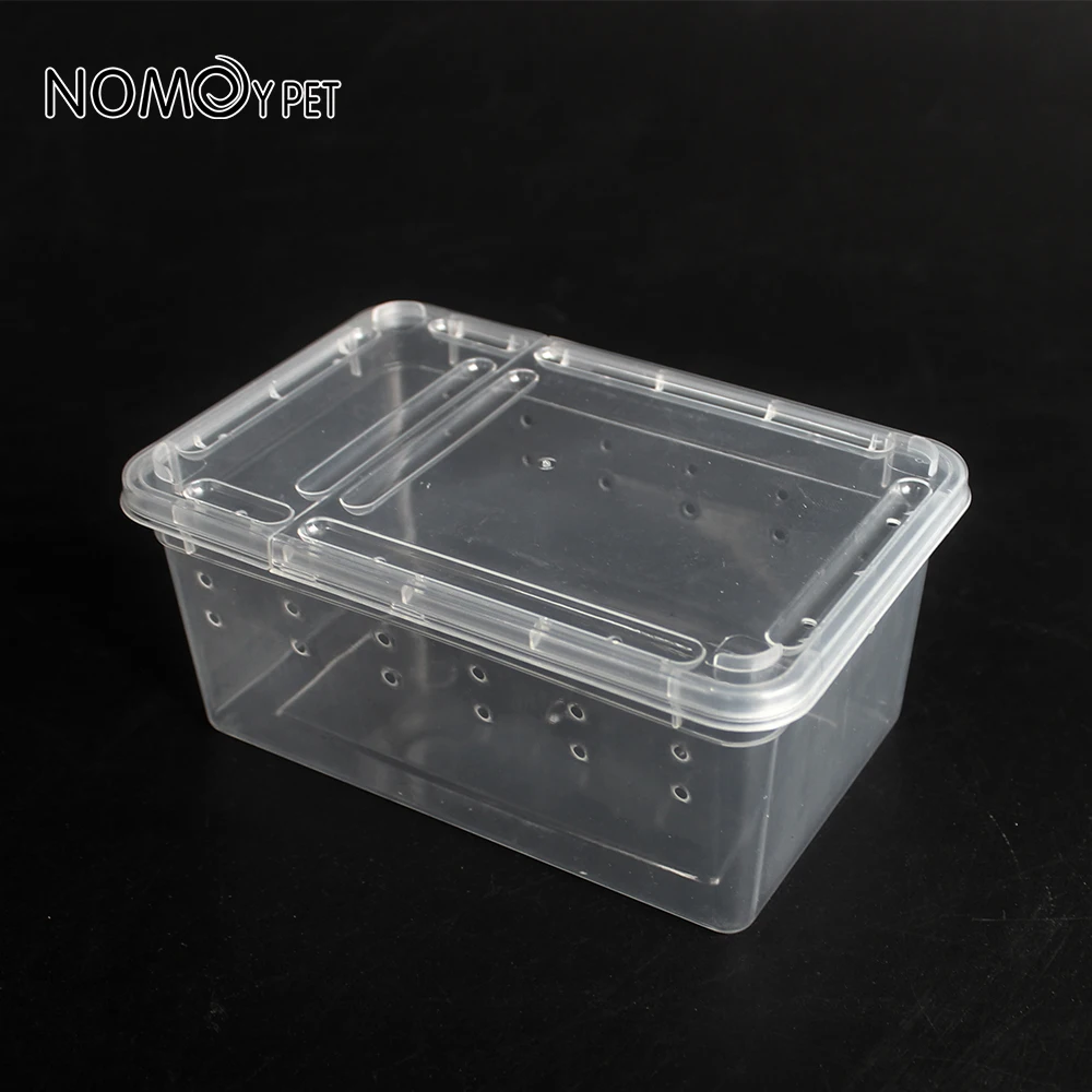 NOMOYPET small H3 transparent plastic reptile breeding box transport box for gecko snake spider