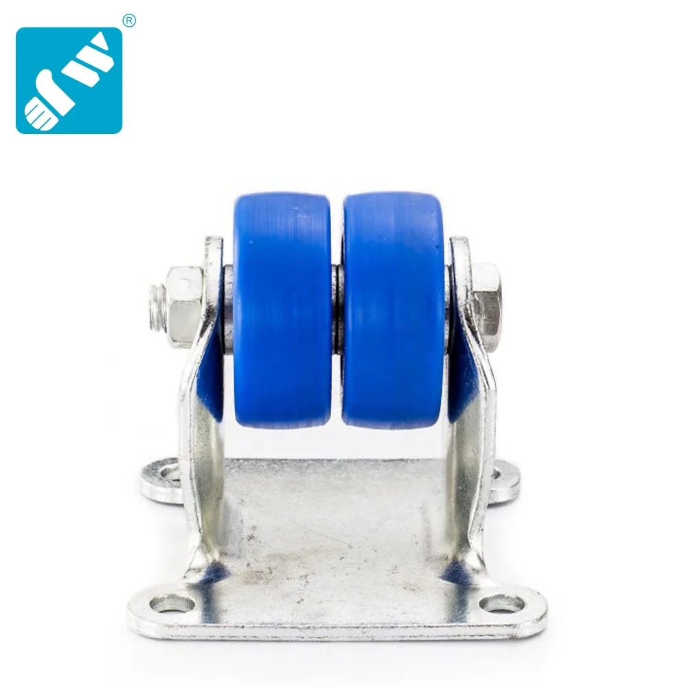 22 series Business machine use blue MC nylon double wheels caster