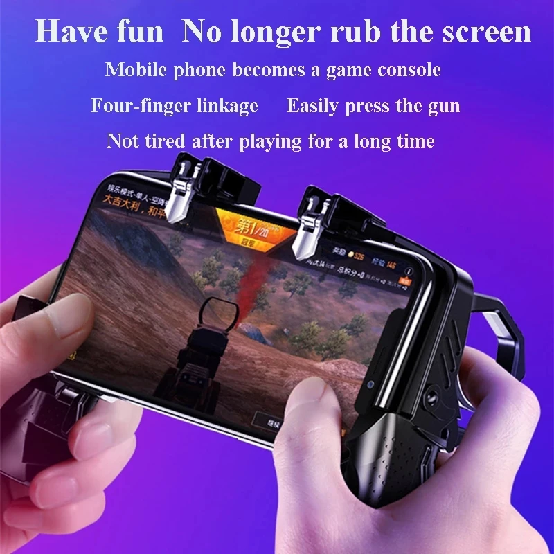 Newest Metal Pubg Controller Joystick For Mobile Trigger Gamepad For iPhone Android Phone Shooting Game