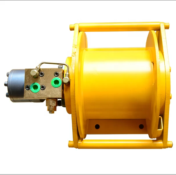hydraulic wire rope lifting hoist winch wheel traction small crane hydraulic winch 3ton