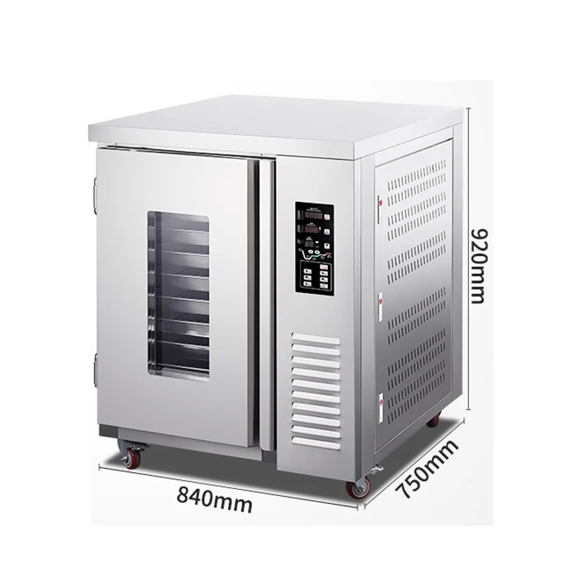 Refrigerated frozen Horizontal 10trays Hot air circulation Commercial Baking Equipment Electric Dough Proof Machine Fermentation