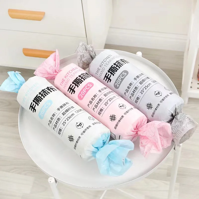 Wholesale of ultra-fine fiber household kitchen cleaning cloths,weekly throwing cloths, non disposable candy hand tearing cloths