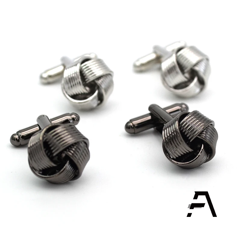 Golden knot cufflinks wholesale price dongguan fancy