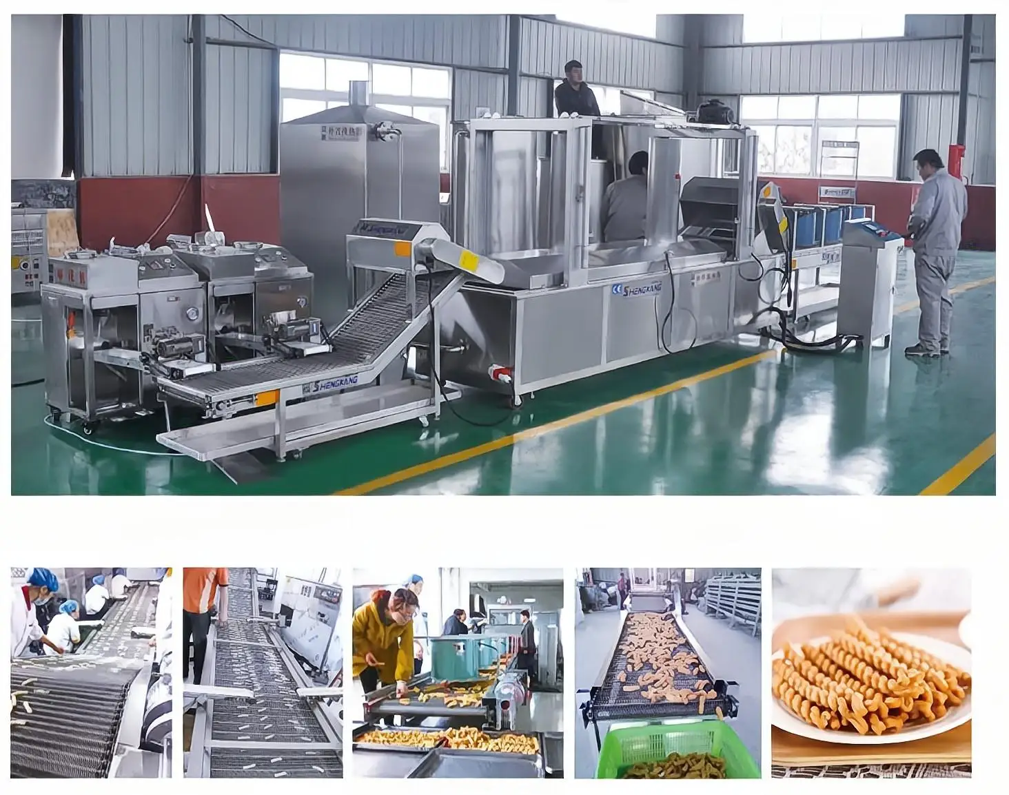 High productive potato chips french fries chicken nuggets batch fryer gas type frying machine automatic