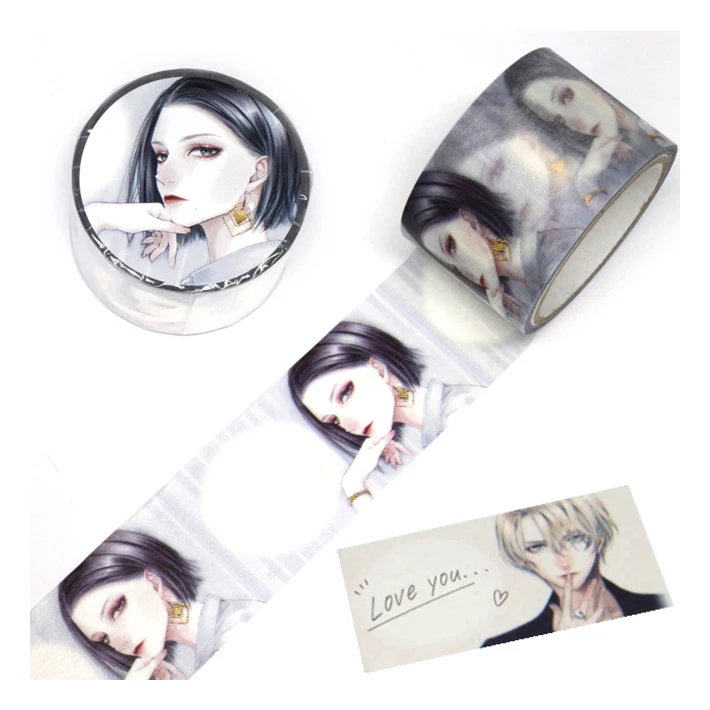 Illustrated stationery sticker personalizada low moq washi tape