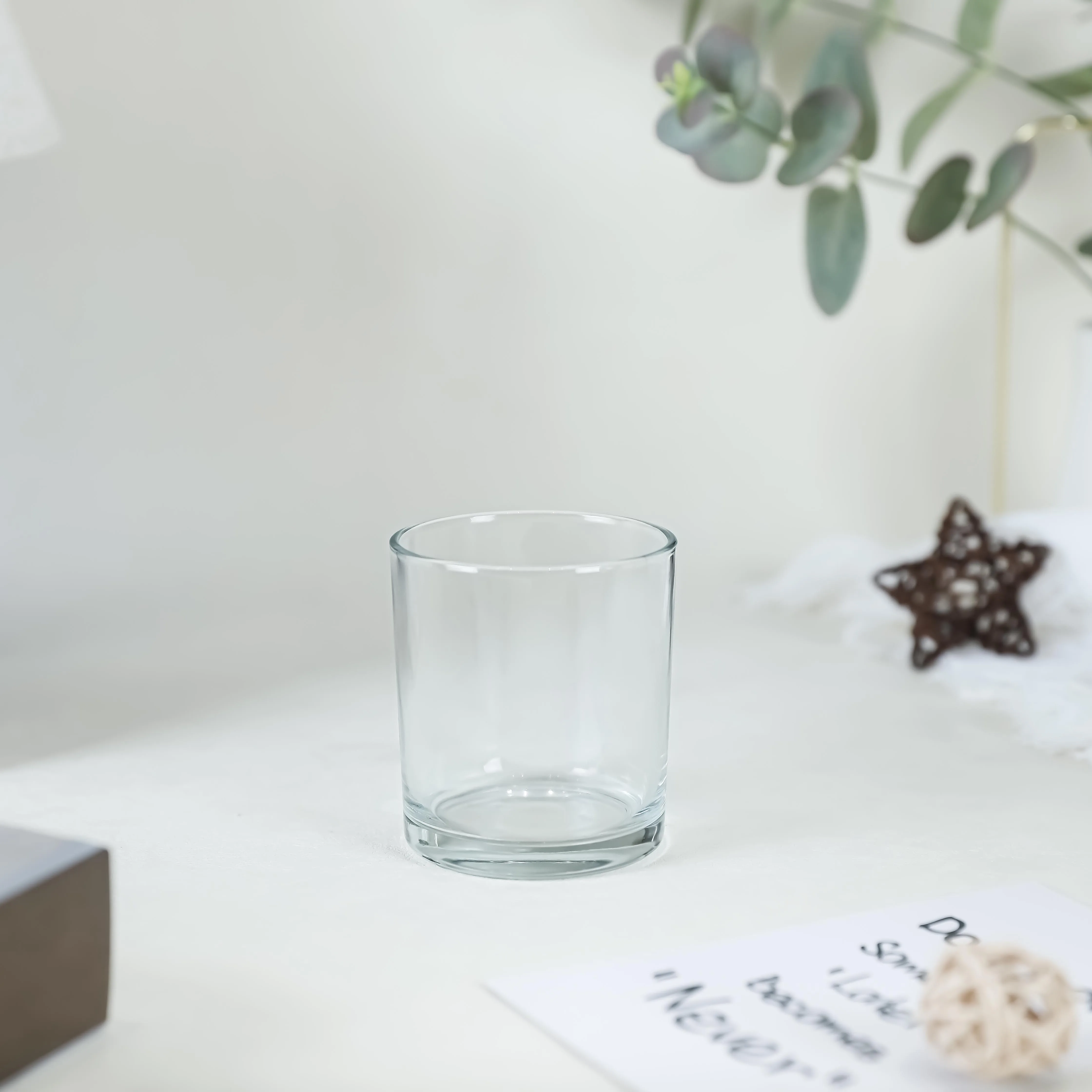 Wholesale High Quality Transparent Glass tea cup for Drinking Tea or Water Clear glass cup