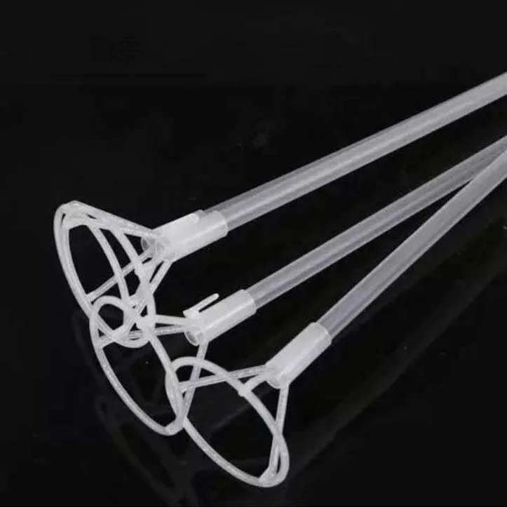 Factory wholesale Transparent balloon stick 40/60/70 cm bobo ballons stick white macaron stick balloon float