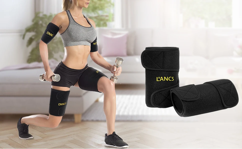 Wholesale fitness neoprene sauna sweat burning belt slimming thigh shaper upper arm fat burner shaper