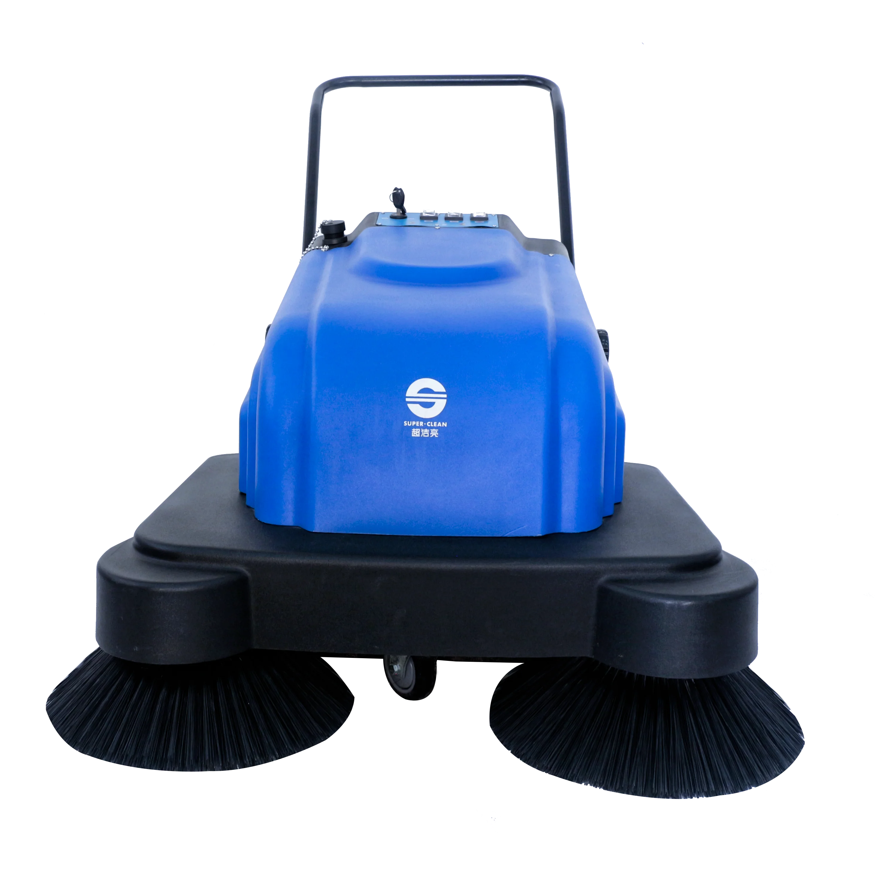 hand push sweeper with battery  for  street  or  road  floor cleaning