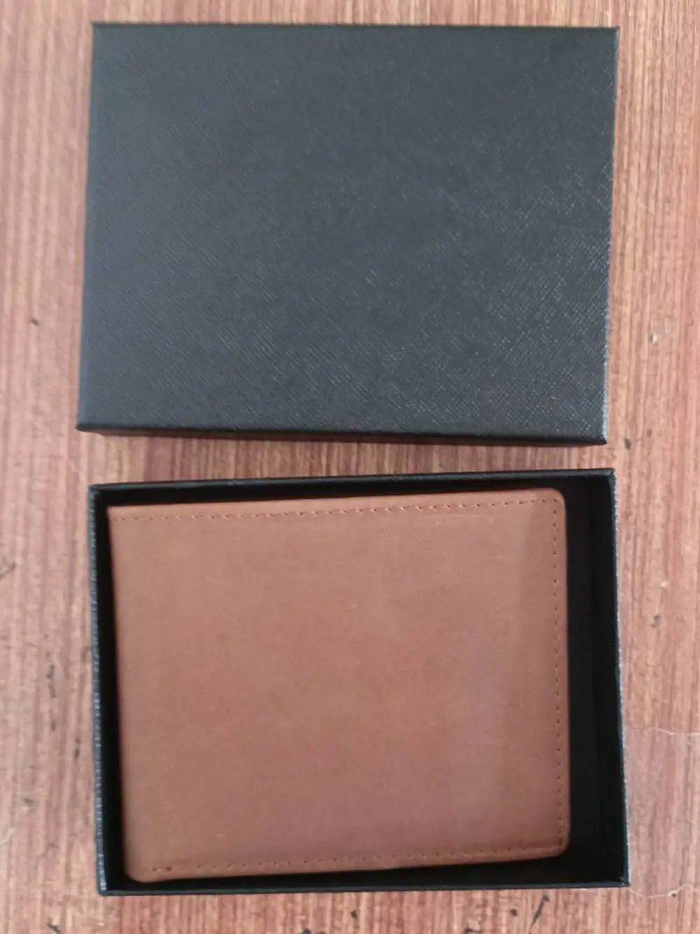 Wholesale RFID blocking bifold minimalist crazy horse genuine leather credit card wallets for men