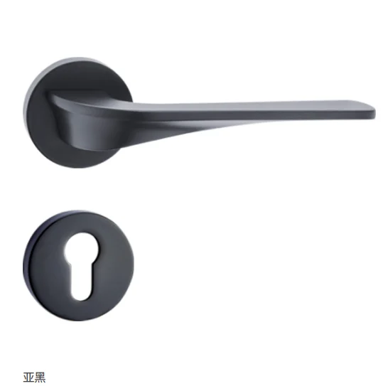 Modern fancy household interior door lock door handle  set for bedroom