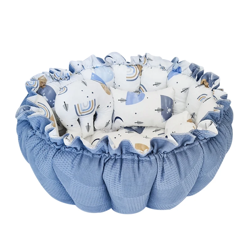 New Style Deluxe Babynest Portable 100% Cotton Cover Soft and Multipurpose Baby Sleep Nest Lounger For Newborn 2023