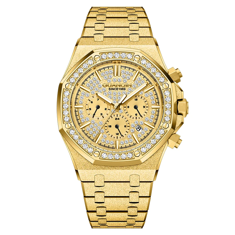 2024 New Men Business Mechanical Watch Gold Wristwatches