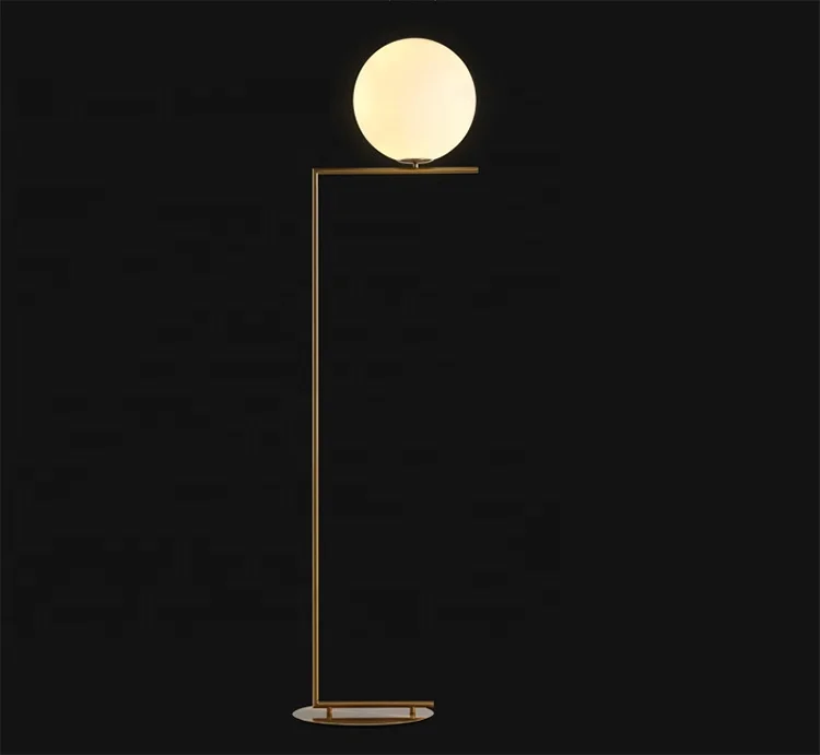 
Cheap New Brightness simple style glass ball E14 floor lamp 