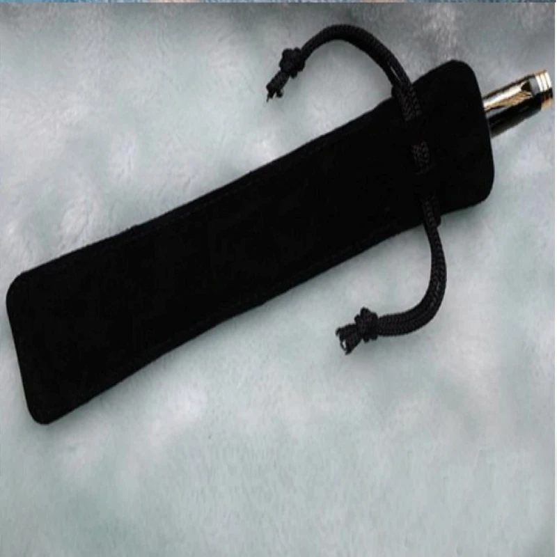 High quality velvet pen pouch velvet gift pencil bag velvet jewelry bag custom logo for jewelry pen fork bag