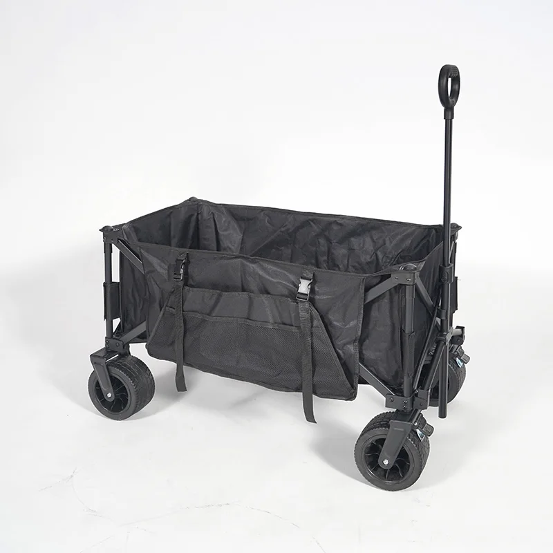 Hitree Collapsible utility camping Folding portable garden Wagon golf Cart heavy-duty beach tailgate wagon trolley