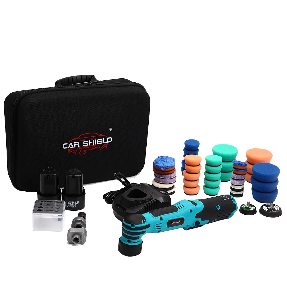 Car Shield 2 in 1 Cordless 1.2/2 inch Mini Nano Car Polisher Orbital Dual Action Rotary Polishing Machine For Details