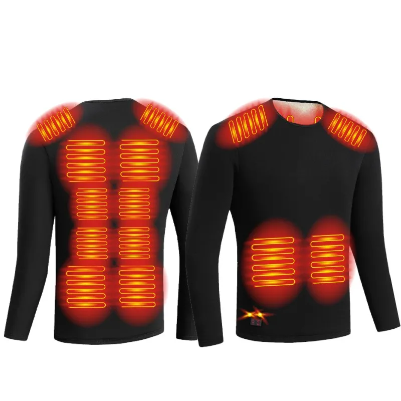 Heating clothing warm pajama plush winter set 18 heated area M-5XL women men unisex heated warm pants