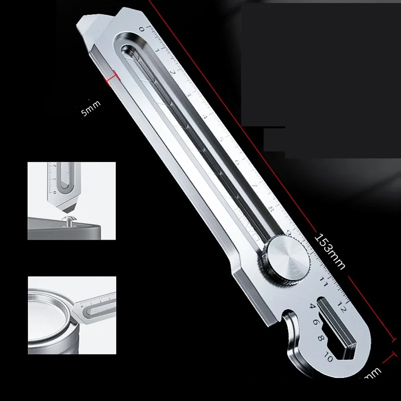 PEX 6 in 1 Multi Tool Heavy Duty Waterproof Rust Proof Snap Off 18mm  Utility Knife Stainless Steel