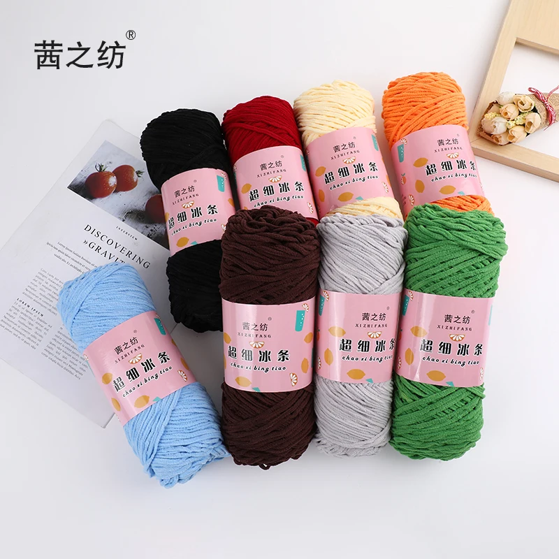 Amazon Hot Selling 100% Polyester Yarn Super Soft Blanket T-shirt Sewing Yarn