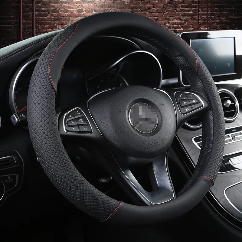 Car Interior Accessories Leather Steering Wheel Cover