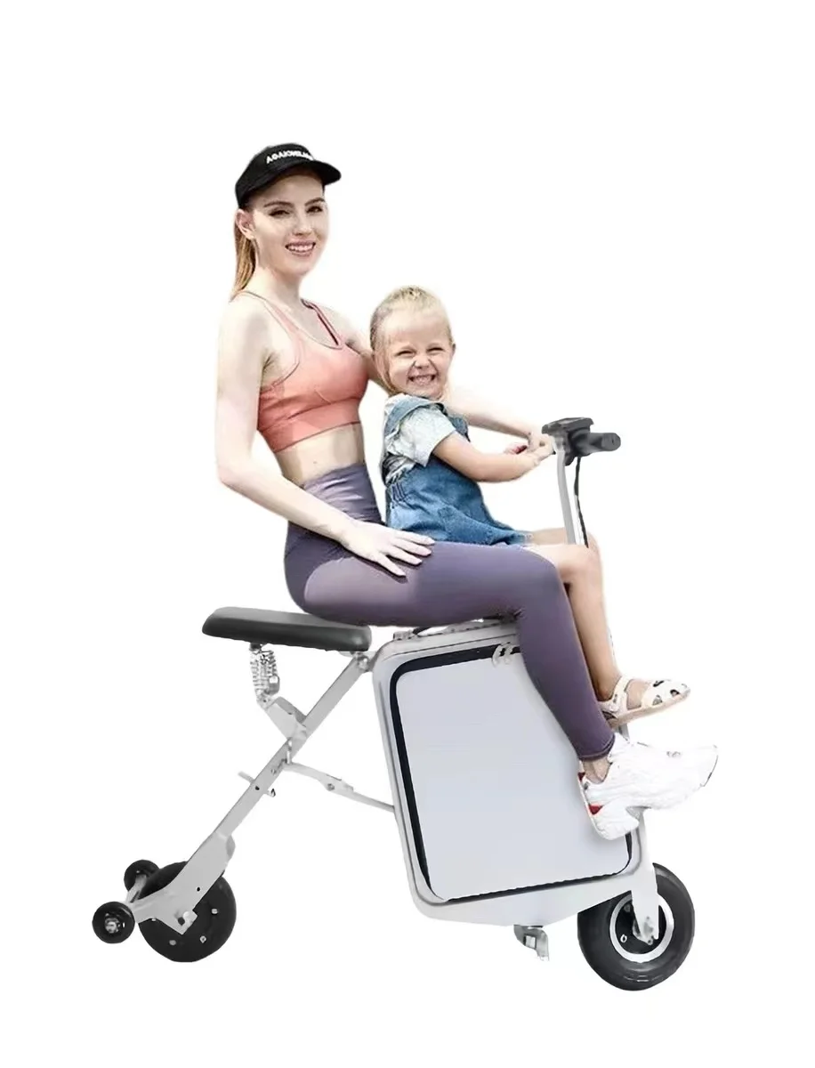 Riding suitcase e luggage scooter  mobility travel suitcase scooter smart luggage carry on aluminum
