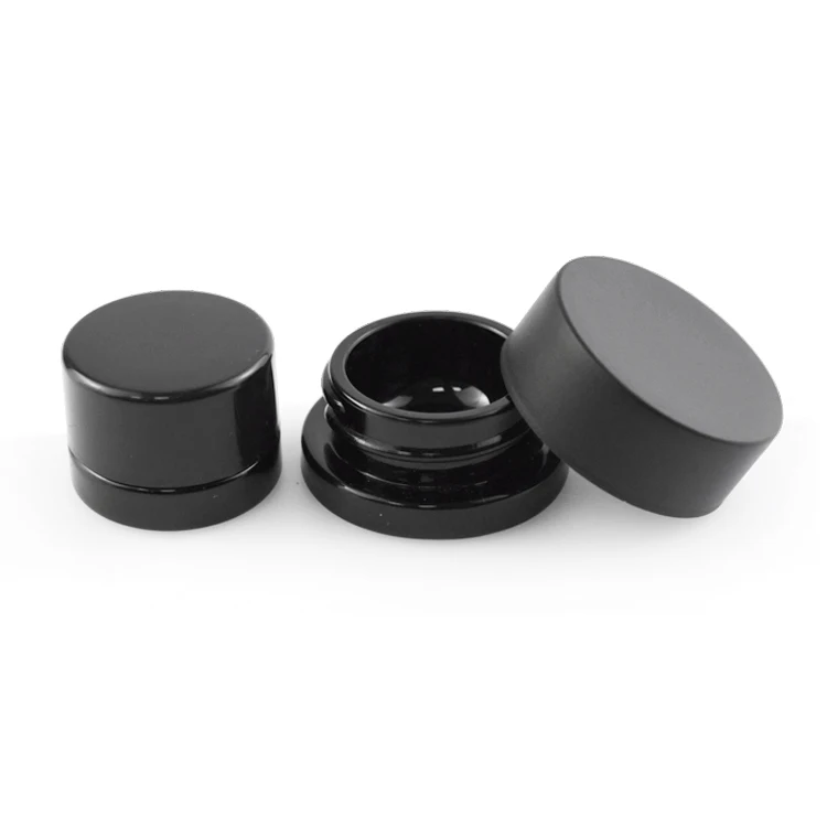 Custom Branded Logo Printing 5ml 7ml 9ml Child Resistant Clear Matte/Glossy Black White Glass Concentrate Containers