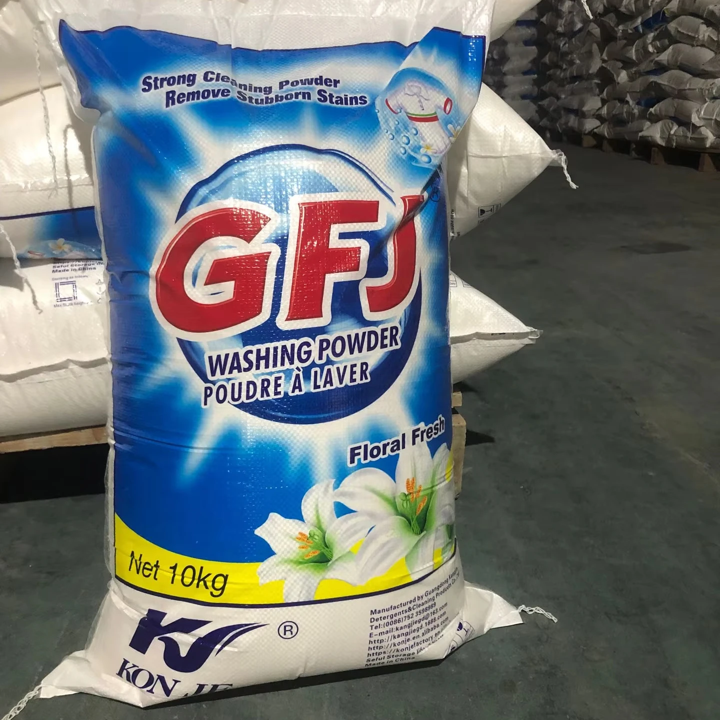 china manufacturers concentrated 10 kg detergent powder washing