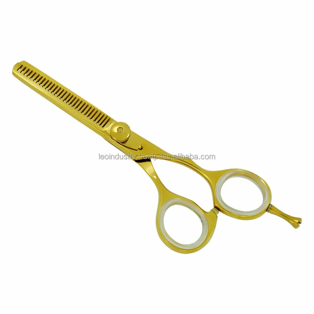 Elegant Golden Thinning Barber Scissor