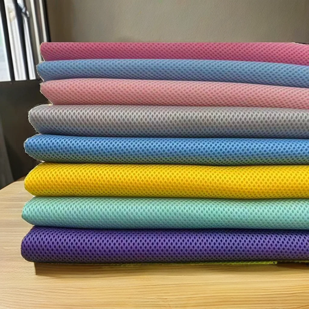 Wellcool 10-15-20mm Thickness 3D Air Mesh Fabric Warp Knitted Washable Soft Diamond Open Mesh Pillow Upholstery Car Use Girls