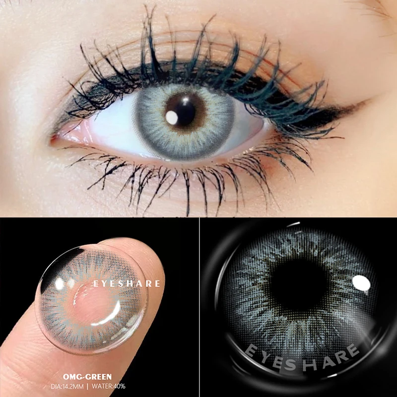 EYESHARE 1 Pair (2pcs)  Natural Crystal Color Lenses for Eyes Cosmetic Contact Lenses Eye Color lens Colored contacts