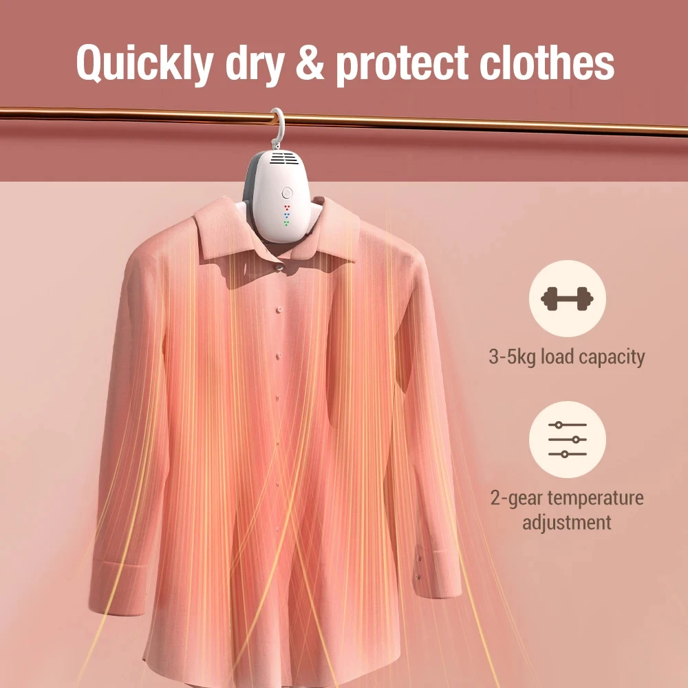 110-220V Smart Portable Clothes Dryer Shoes Clothes Rack Hangers Foldable Laundry Tumble Electric Dryer Machine