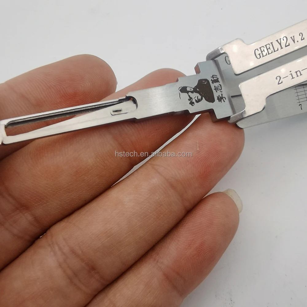 Original Lishi 2 In 1 HAVAL 2    GEELY2  Lock Pick and Decoder Together Auto Pick Sets Tools Used