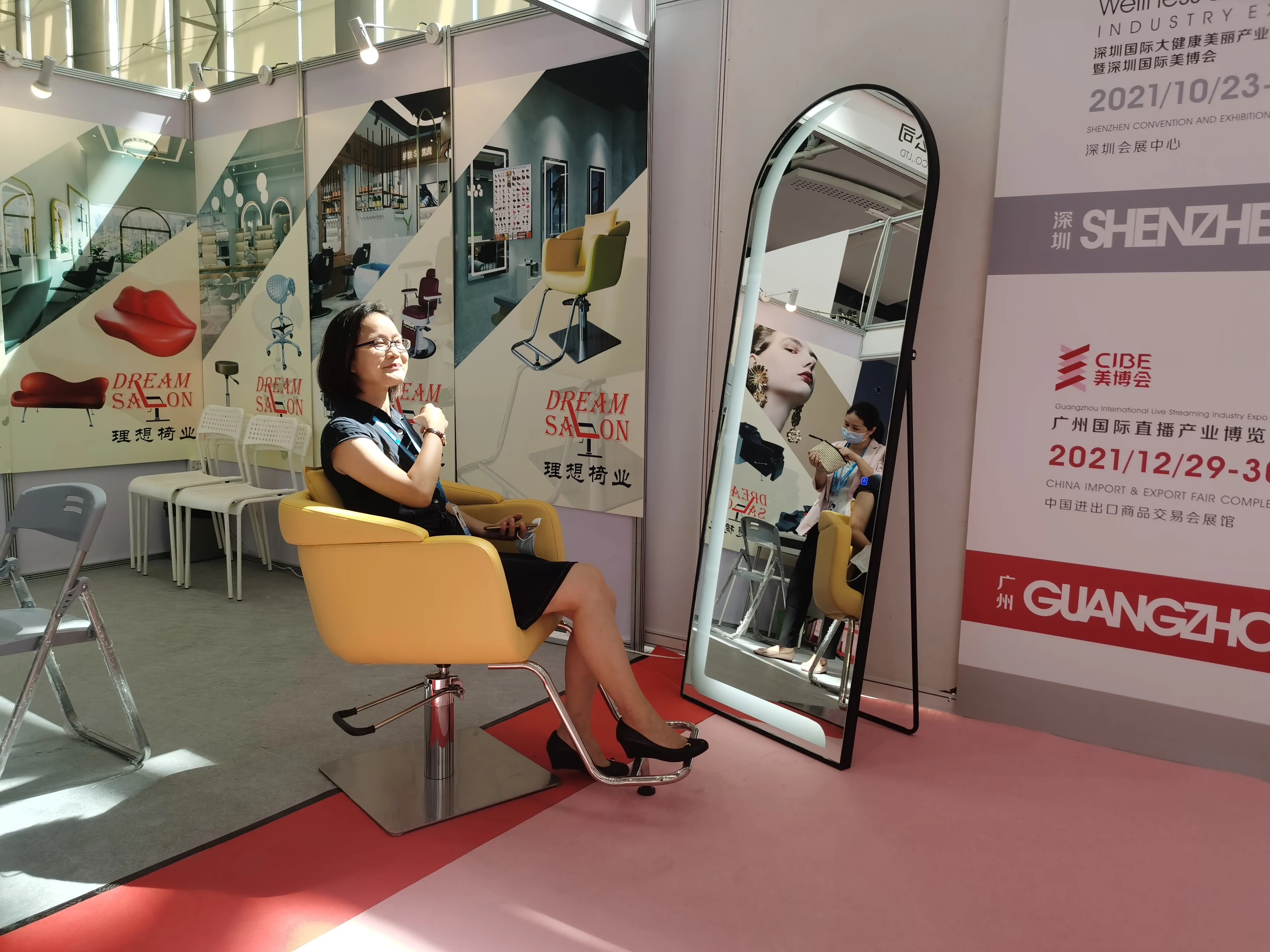 Зеркало для салона красоты светодиодное полноразмерное зеркало