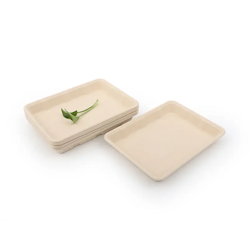 Dinnerware Set Food Rectangle Tray Free PFAS Chemical Oven Safe Disposable Minimalist Plate Dish Plastic Plate Set of 10 5000pcs
