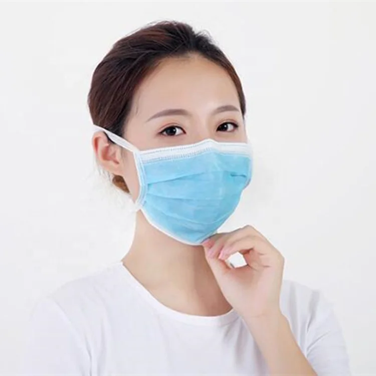 DISPOSABLE 3PLY MASK NON WOVEN MASK DISPOSABLE FACE MASK WITH TIE-ON