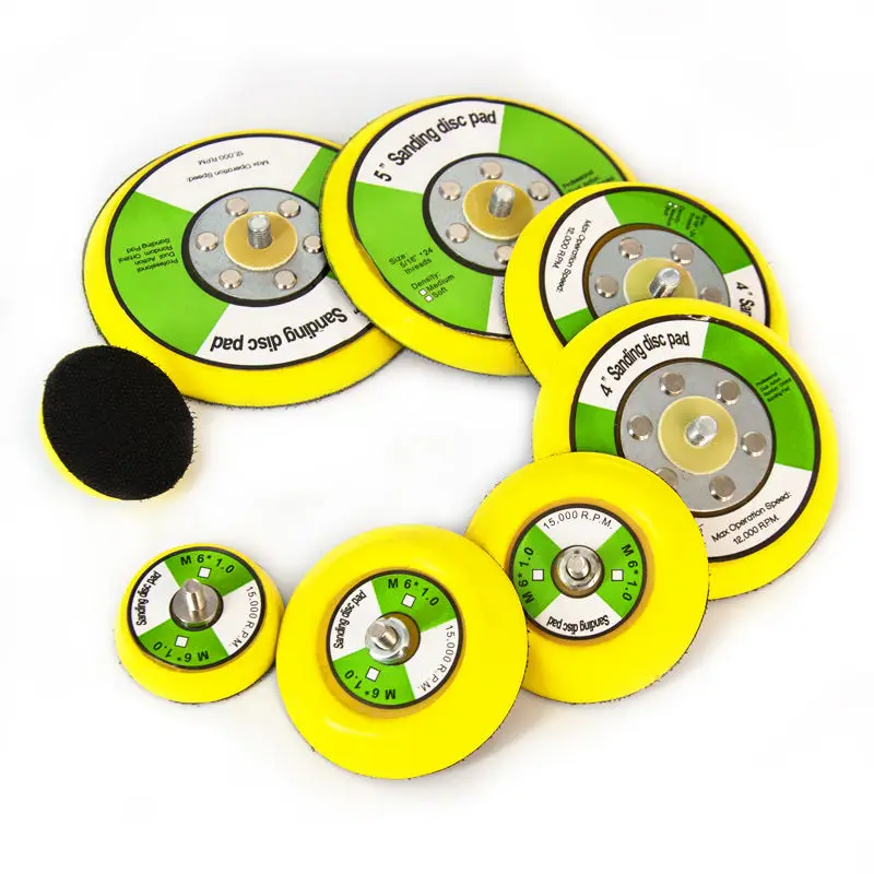150mm 6 inch sander backing backer pad thread abrasive plate backing pads hook and loop sanding pads