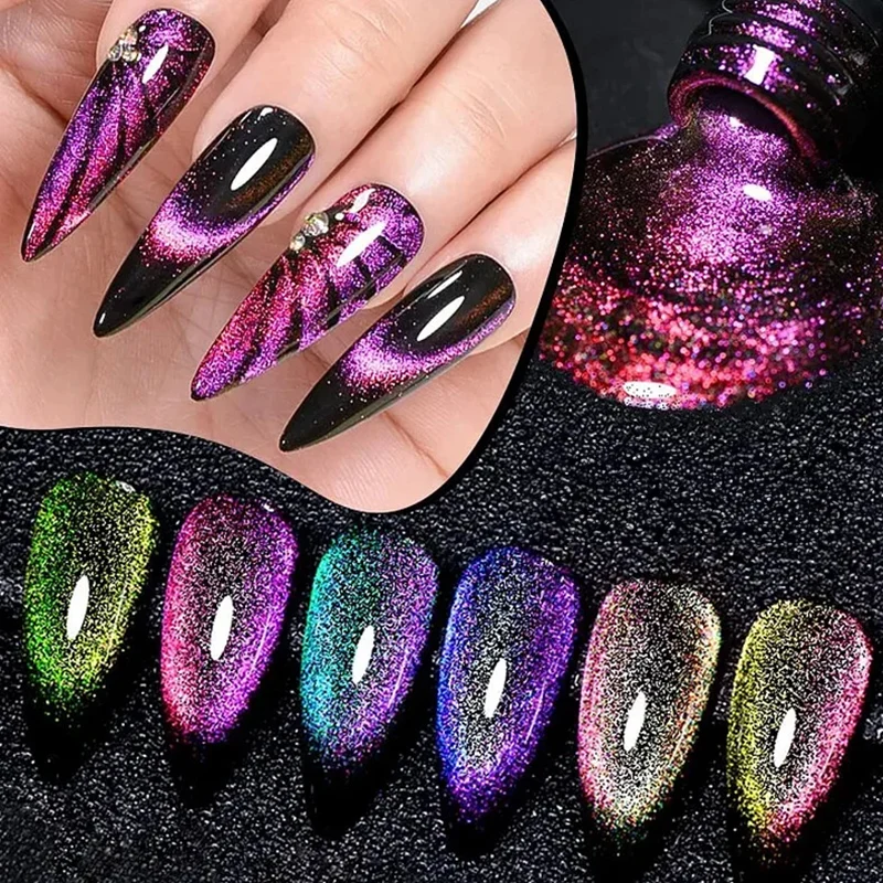 Make Your Logo Magnet Cat Eye Nail Art Magnetic UV Gel Nail For Led Cat Eye Gel Polish wholesale