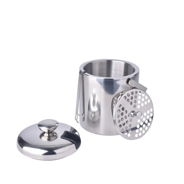 Лидер продаж высококачественные Медные ведра из нержавеющей стали круглая охлаждающая Ведерко для вина и пива ведро льда