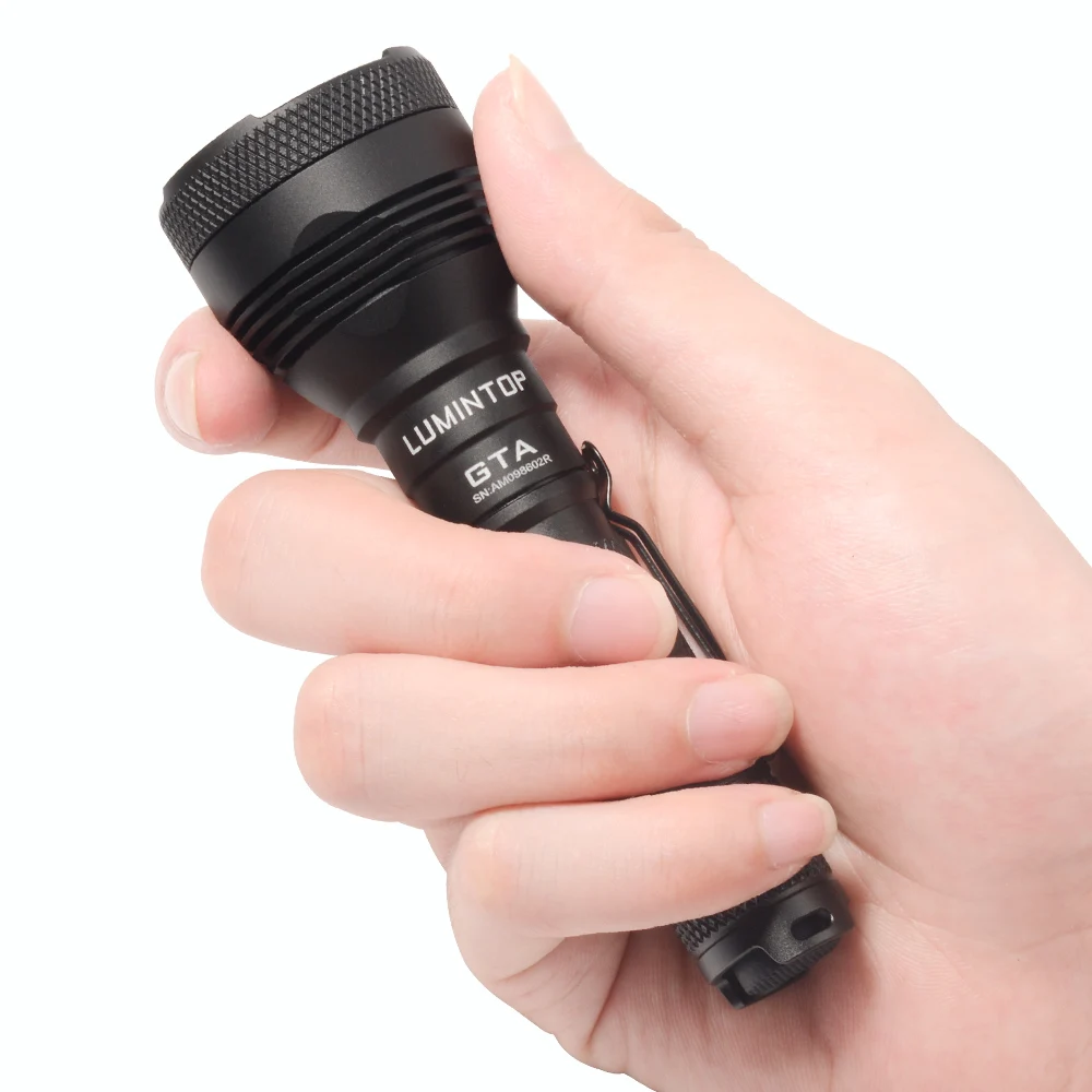 Lumintop GTA 14500/AA flashlight 585 meters long distance searching EDC flashlight 550 lumens with tail switch