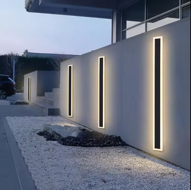 Waterproof Strip wall light highlight luxury garden wall lights outdoor indoor of light