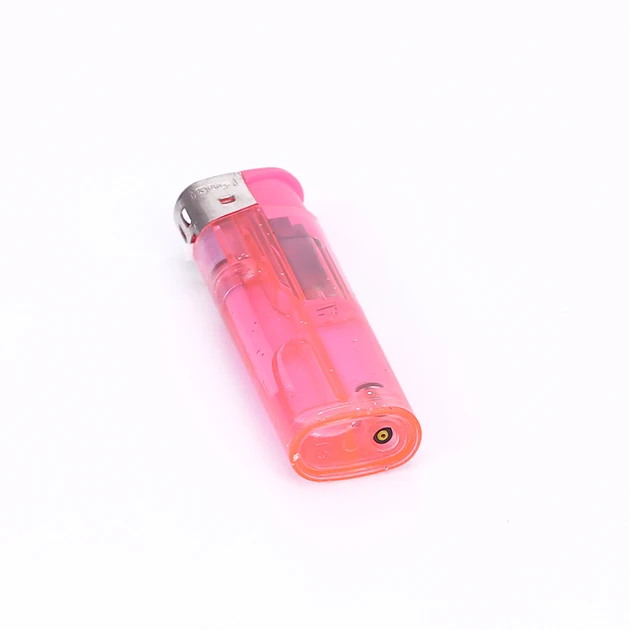 semi transparent  refillable plastic lighter