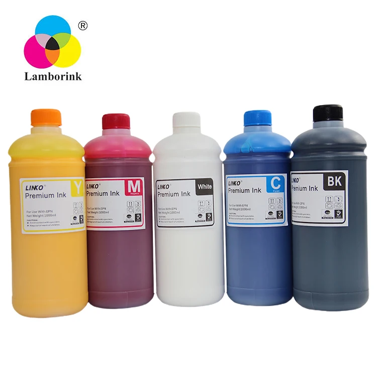 Белые чернила премиум-класса DTF для принтера, чернила DTF 1000 мл для принтера DTF, теплопередающая ПЭТ пленочная печать