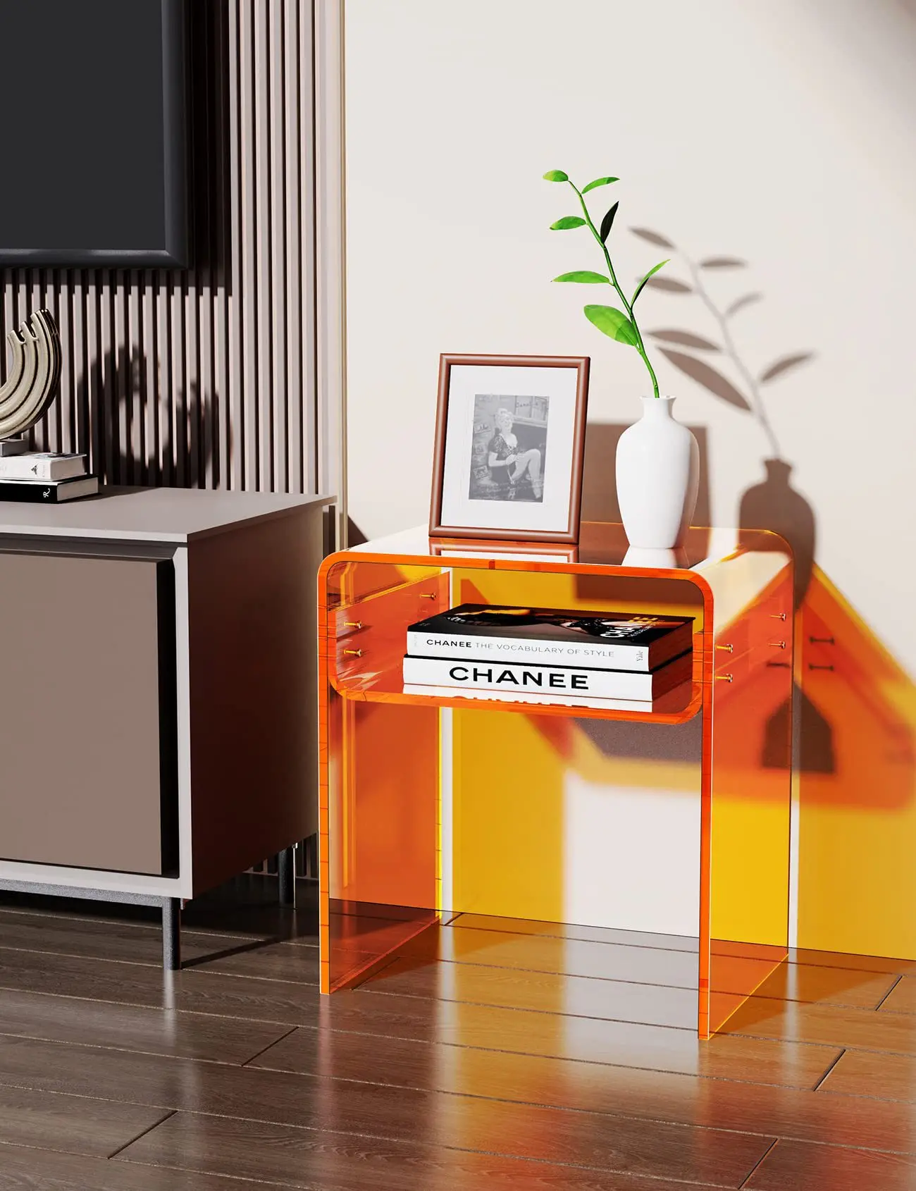 Hot Product Living Room Acrylic Table Small Coffee Table New Design Coffee Table M Shape