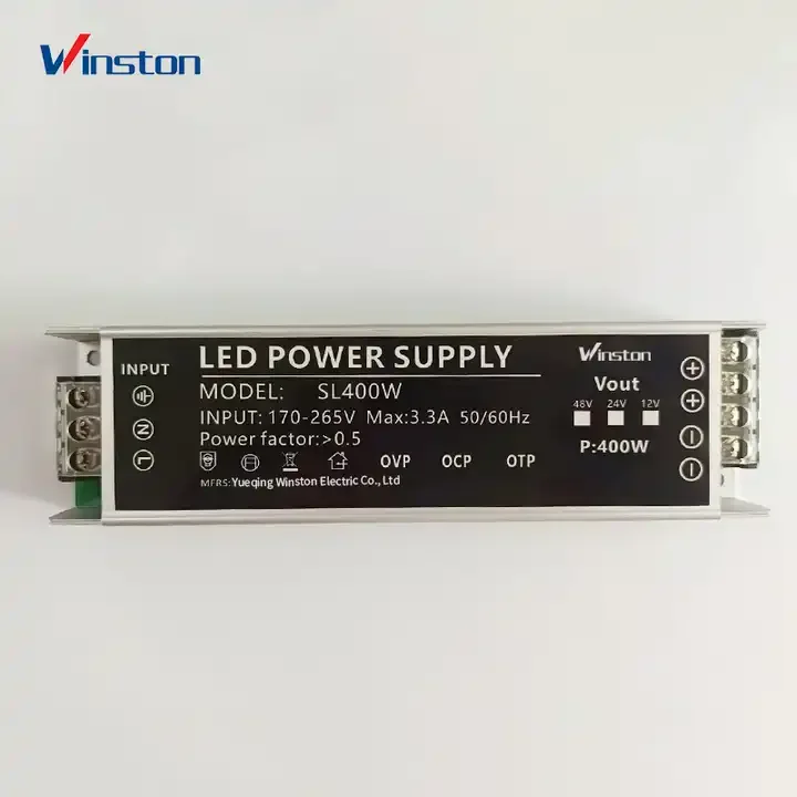 New product 100W 200W 300W 400W 12V 24V 48V IP67 Indoor Dustproof Switching Power Supply Led Driver