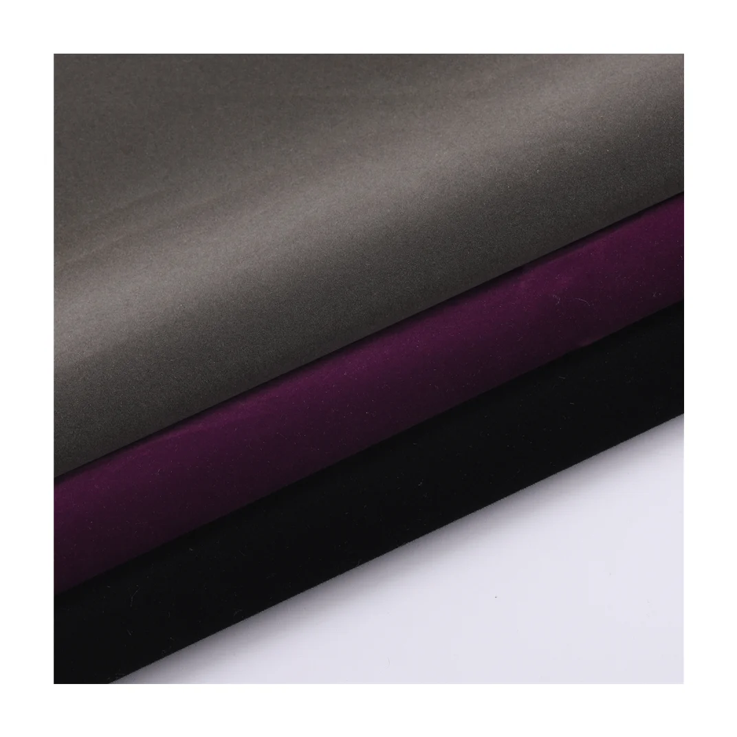 Chinese manufacturers produce high-quality 100 polyester fabric 55gsm 60d * 100D for flocking cloth jewelry packaging lining