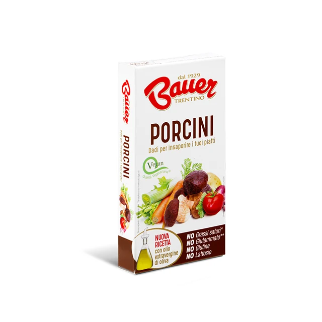 
Mushrooms Porcini Stock-Cube 60gr. - Bauer - italian Vegetable Stock-Cube by Trentino cuisine 