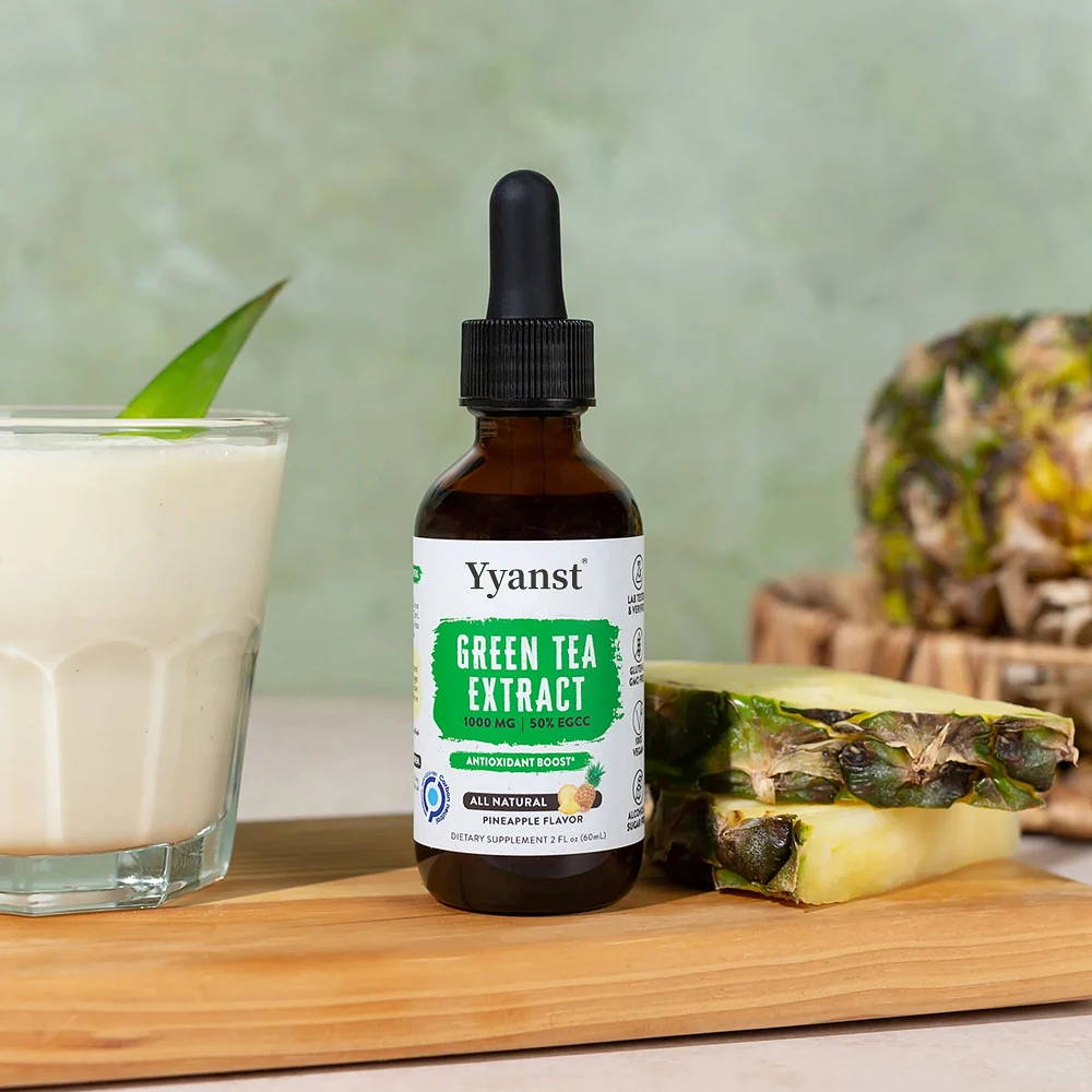 OEM ODM Organic Vegan Green Tea Extract Drops with Potassium Fat Burner Green Tea Drops