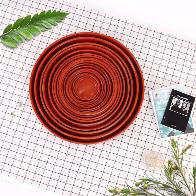 Hot Sale Round Thickened Flower Pot Base Removable Plastic Tray Saucers Indoor Outdoor Flower Pot Round Catching Tray Flower Pot